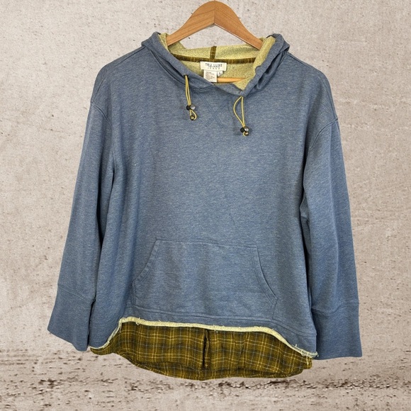 Tru Luxe Jeans Blue and Yellow Hoodie - Picture 1 of 3